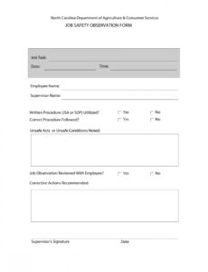 6  Construction Field Observation Report Template Docx