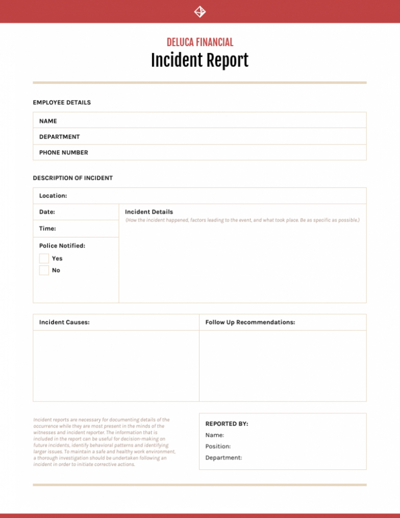 6 Editable Computer Security Incident Report Template Sample