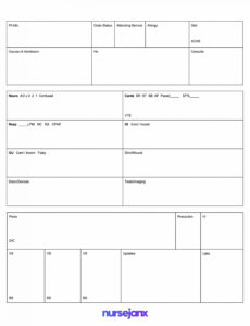 6  End Of Shift Nursing Report Template Excel