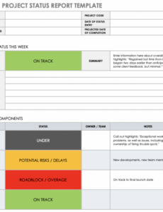 6 Printable Agile Weekly Status Report Template Example