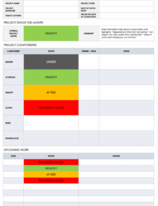 6 Printable Construction Monthly Progress Report Template Example