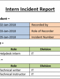 6 Printable Cyber Incident After Action Report Template Docx