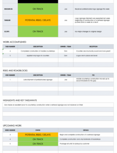 7 Agile Project Weekly Status Report Template