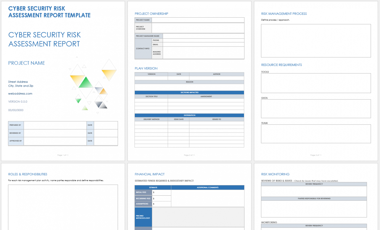 7}  Building Security Assessment Report Template Xls