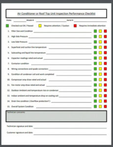 7 Editable Air Conditioning Service Report Template Sample