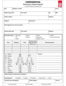 7} Editable First Aid Incident Report Template Docx