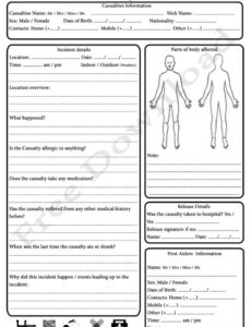 7}  First Aid Incident Report Template Doc