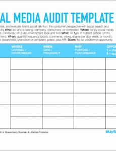 7}  Monthly Social Media Report Template Excel