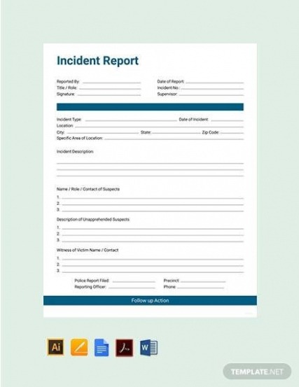 7} Printable Fire Alarm Incident Report Template Xls