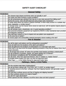 7} Printable Food Safety Audit Report Template Docx