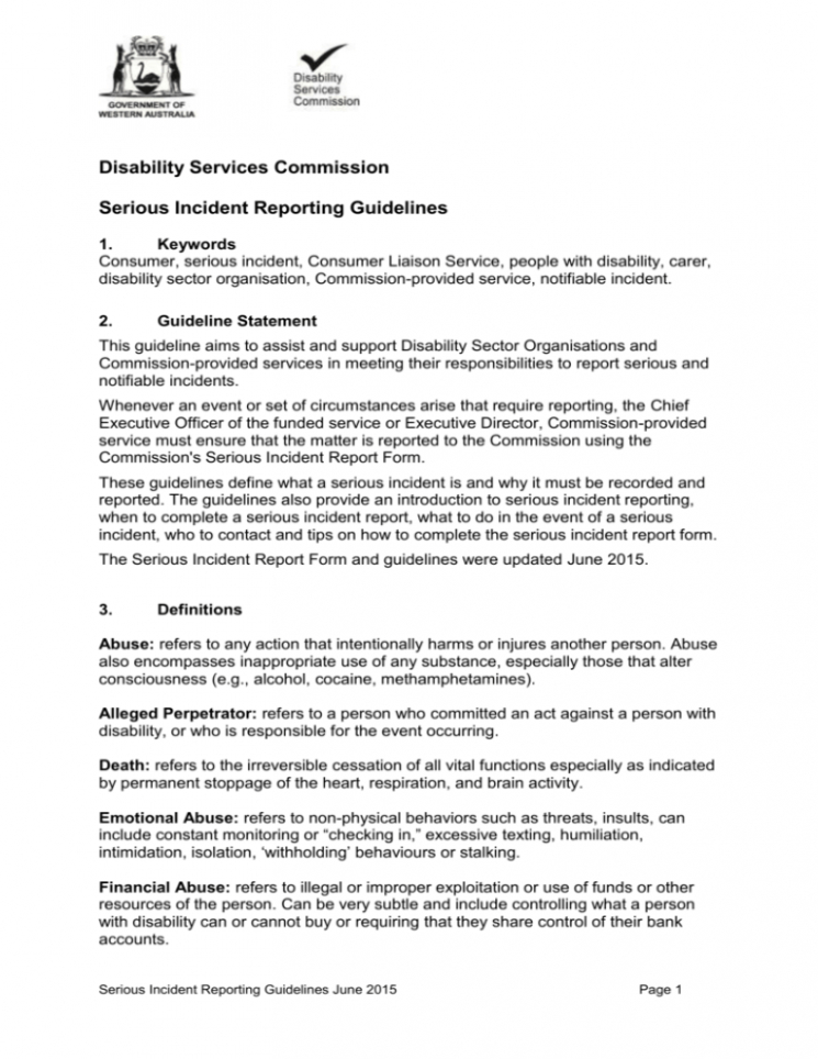 8 Editable Army Serious Incident Report Template Docs