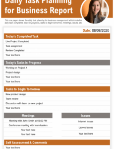 8 Editable Employee Daily Activity Report Template Pdf