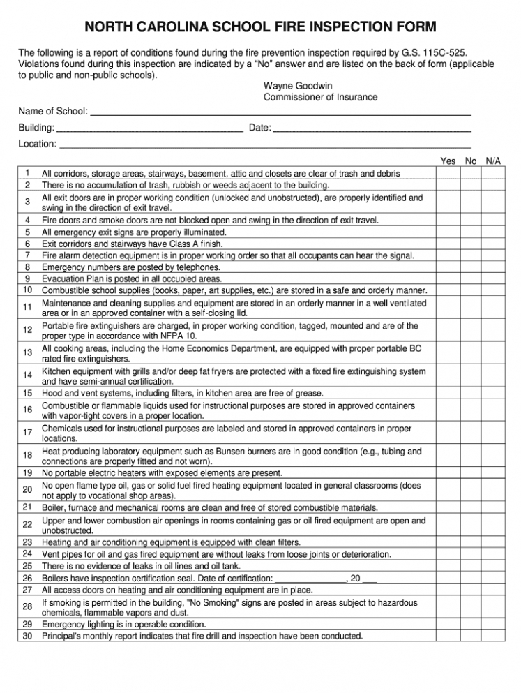 8 Editable Fire Alarm Inspection Report Template Pdf