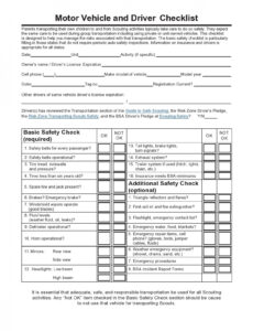 8 Printable Driver Vehicle Inspection Report Template Excel