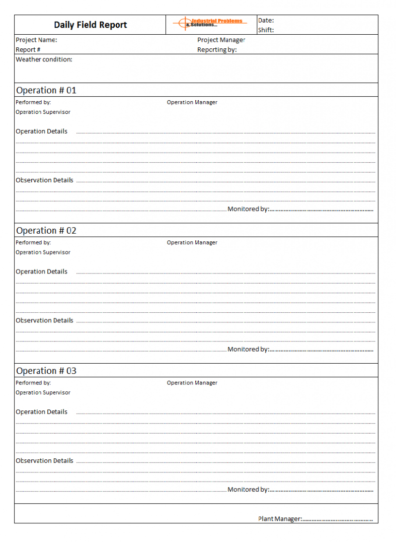 9  Architect Field Observation Report Template