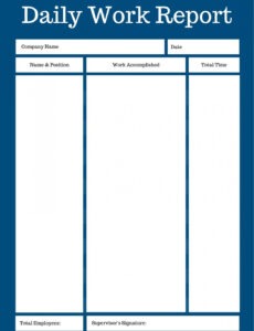 9 Editable Army Daily Status Report Template Excel