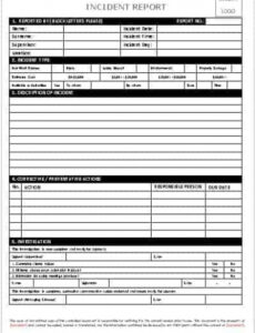 9 Editable Data Center Incident Report Template Example