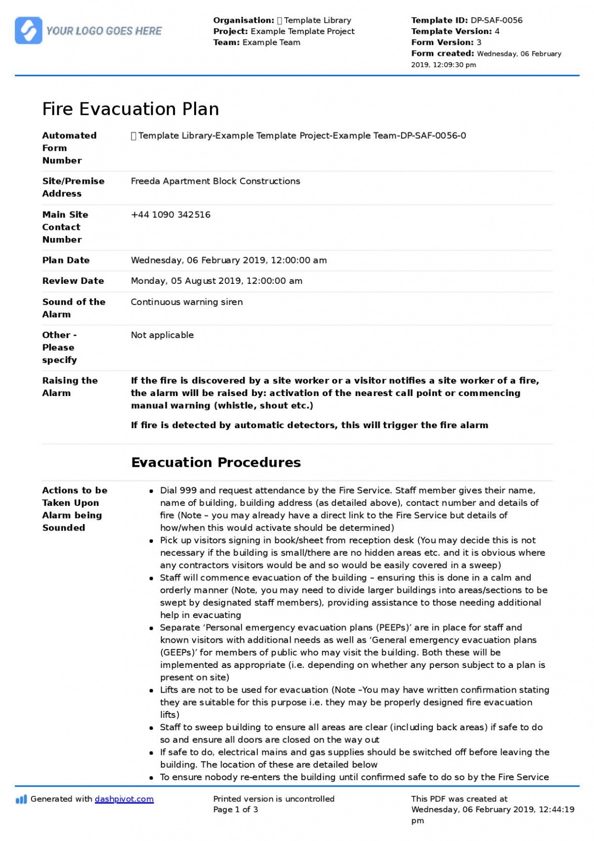 9 Editable Fire Department Training Report Template Sample