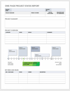 9 Printable Multiple Project Status Report Template Xls