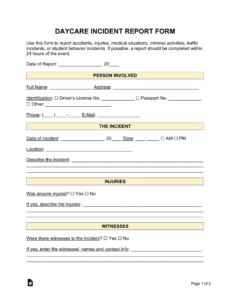 Best Editable Company Vehicle Incident Report Template Sample
