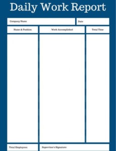 Best Printable Call Center Daily Report Template Sample