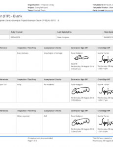 Editable Construction Site Inspection Report Template Word