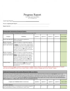 Elementary Student Progress Report Template Docx