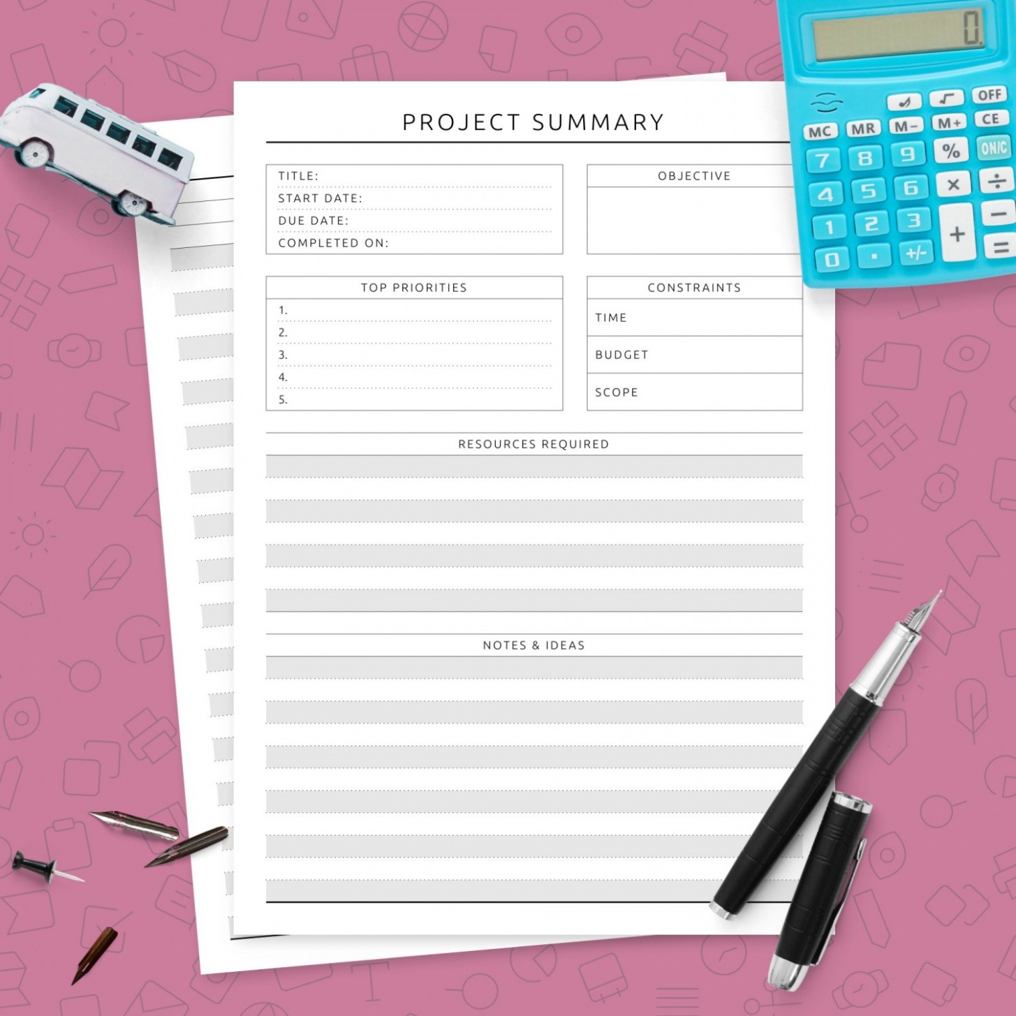 End Of Project Summary Report Template Word