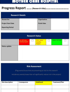 End Of Year Progress Report Template Docs
