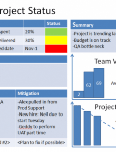 Free  Agile Weekly Status Report Template Example