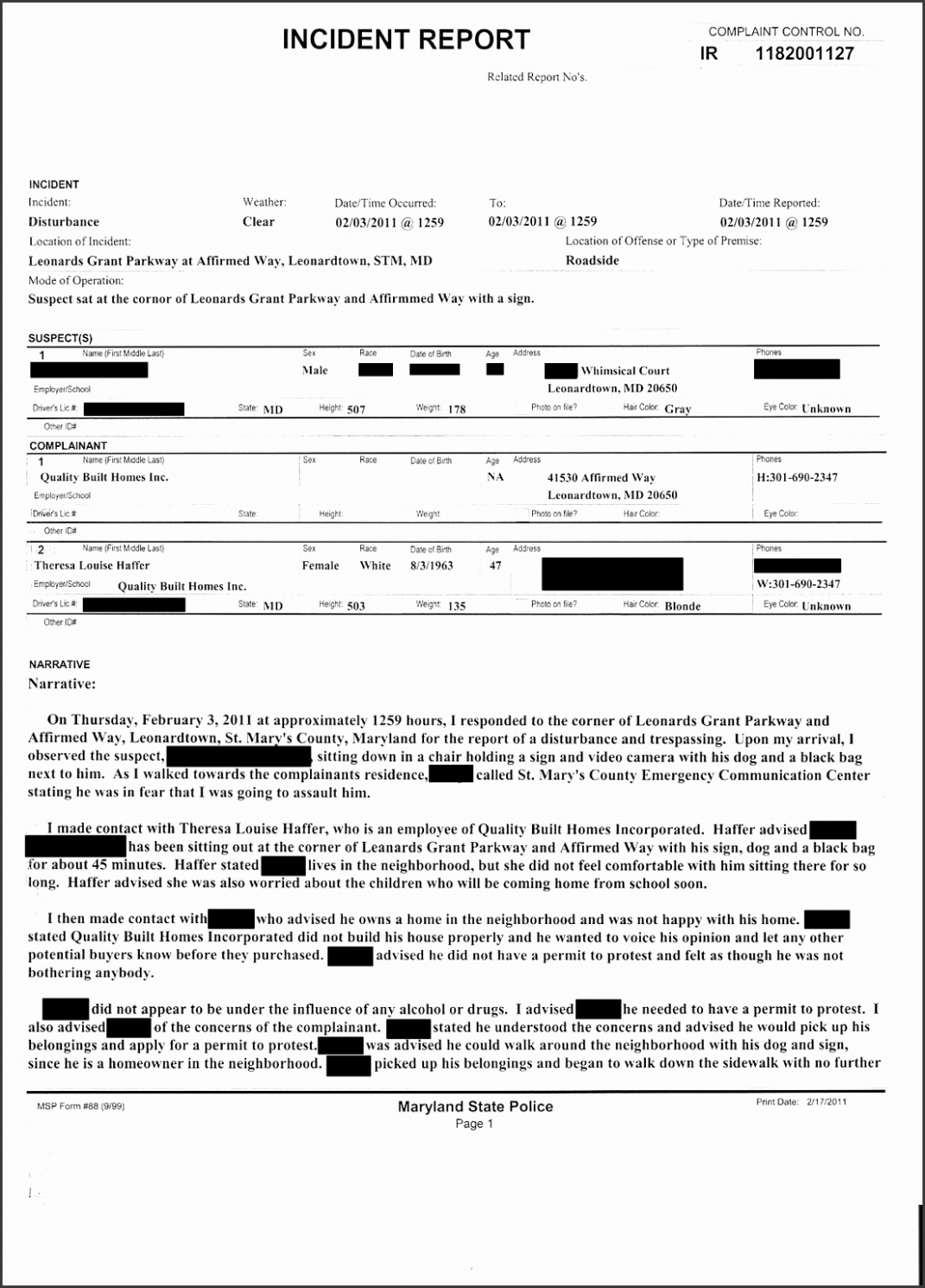 Free  Blank Fillable Police Report Template Doc