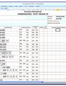 Free Editable First Article Inspection Report Template Doc