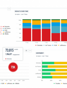 Free Editable Monthly Social Media Report Template Xls