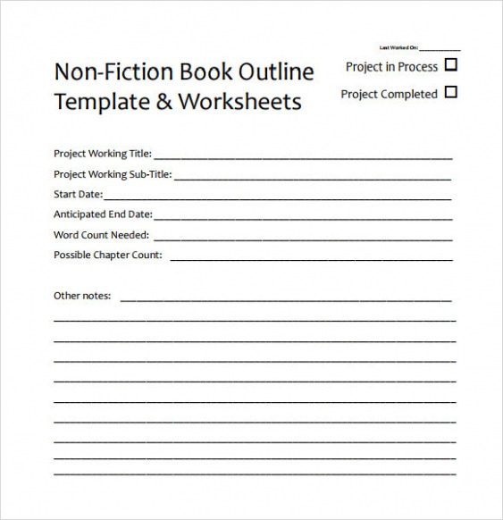 Free  Non Fiction Book Report Template Sample