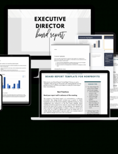 Free Printable Board Of Directors Report Template Word