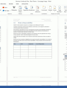 Free Printable Business Continuity Test Report Template Doc