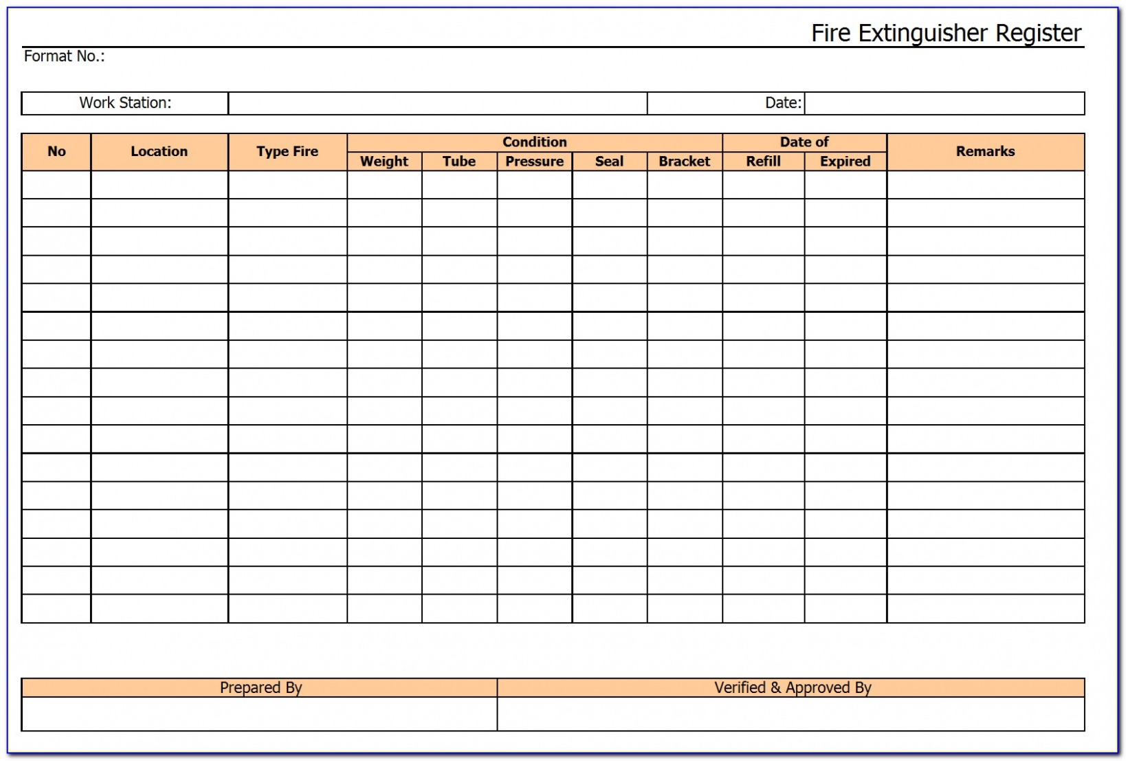 Free Printable Fire Alarm Inspection Report Template Word