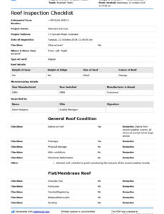 Printable Commercial Property Inspection Report Template
