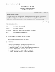 Printable Fire Department After Action Report Template