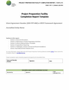 Top Editable Construction Project Completion Report Template