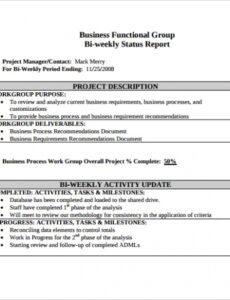 Top  Employee Weekly Status Report Template Doc