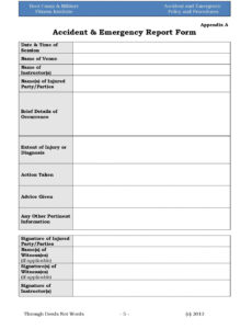 Top Printable Army Serious Incident Report Template Pdf