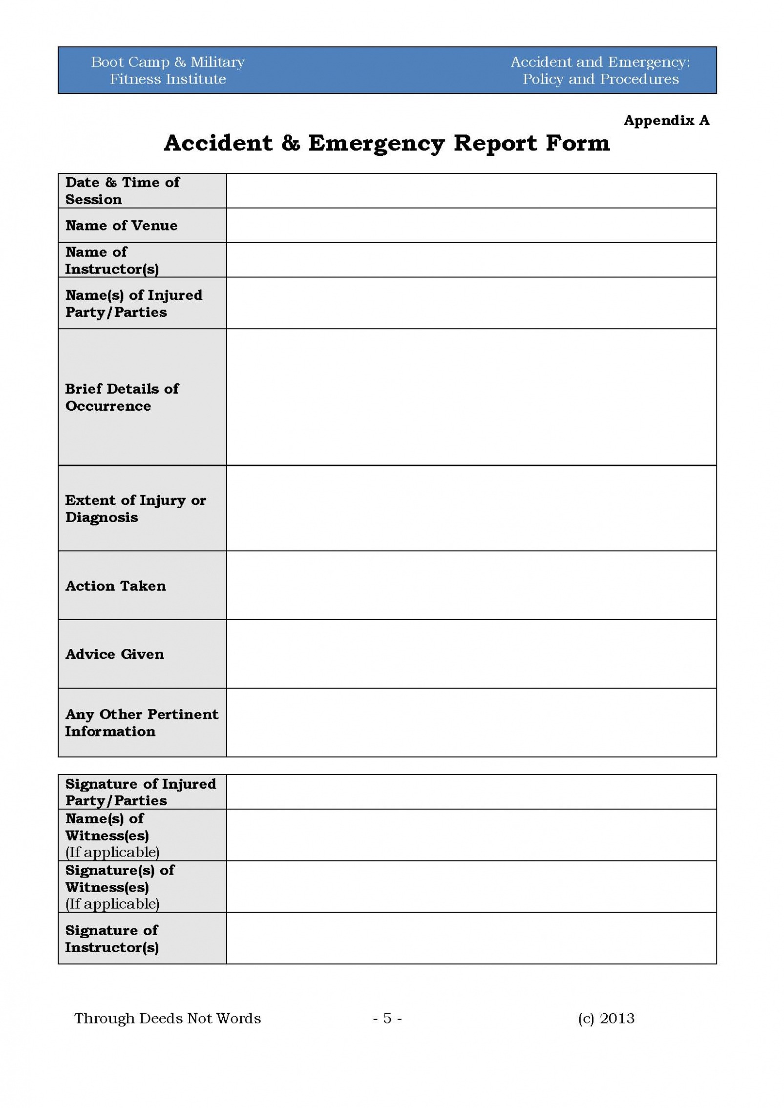 Top Printable Army Serious Incident Report Template Pdf