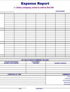 10  Company Year End Expense Summary Report Template