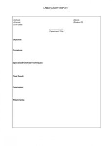 10 Editable 2Nd Grade Lab Report Template Word