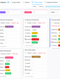 10 Editable Executive Project Status Report Template Xls