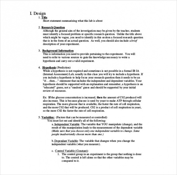 10 Editable Ib Physics Lab Report Template