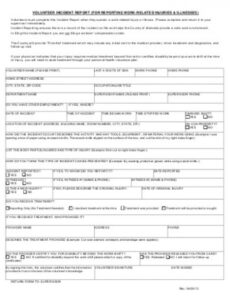 10  Volunteer Fire Department Incident Report Template Sample