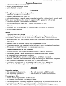 5 Editable Ib Chemistry Lab Report Template Word