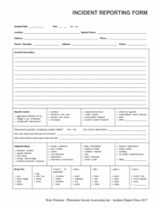 5 Printable Emt Mini Incident Report Template Docx